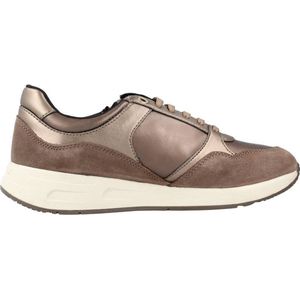 GEOX D BULMYA Dames Sneakers - DK TAUPE - Maat 36