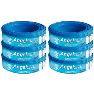 Angelcare -navulcassette Plus - Refill 6 stuks - Luieremmer - refill cassettes - recharge de poubelle à couches Angelcare
