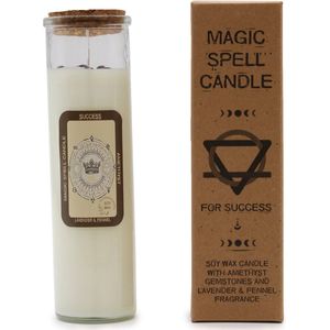 Magic candle - Geurkaars - Succes - Lavendel & Venkel - 280g - 50 Branduren
