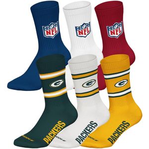 NFL Sokken NFL 6Pack Crew Socks Set van 6