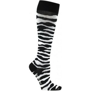 Supcare compressie sokken maat S (37-39) – zebra - trendy compressiekousen – steunkousen – ademend – gezwollen, vermoeide en pijnlijke benen & voeten – spataderen - dagelijks gebruik – vliegreizen – zwangerschap – dames en heren
