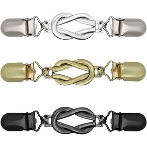 3 stuks vestclips - trui-clips - kledingclip - tailleerer - retro sjaalclips - vintage kledingclips - cardiganclip voor vest - jurk - trui - hemd - sjaal - accessoires