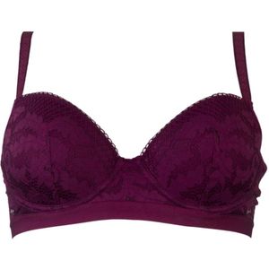 Guy de France - Voorgevormde BH kant - bordeaux - 75D