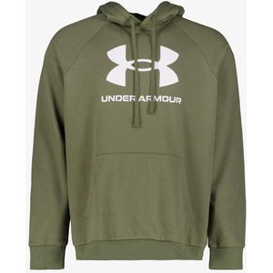 Under Armour Rival Fleece Logo heren hoodie groen - Maat S