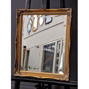 Elegante Barok Spiegel Denzel Buitenmaat 41x51cm Goud