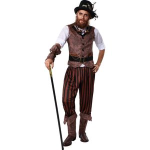 dressforfun - Steampunk avonturier XXL - verkleedkleding kostuum halloween verkleden feestkleding carnavalskleding carnaval feestkledij partykleding - 302339
