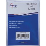 Bronyl U-mapje uit transparante PVC van 180 micron, ft A6 - 10 stuks
