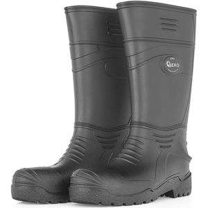 GEKO - Kalosze - Zwart - PVC - Slipvast