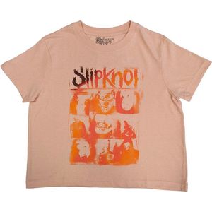 Slipknot - The End So Far Faces Grid Crop top - S - Roze