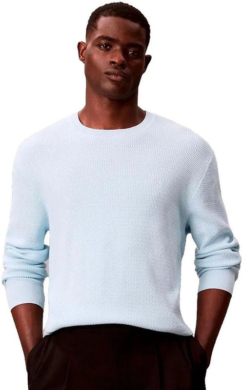 Calvin Klein Texture Trui Blauw S Man