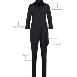 Mi Piace Travel Jumpsuit Dames - Zwart - Maat XS/34 - 202033