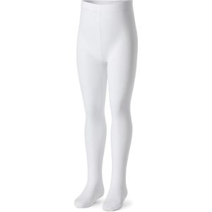 Bellivalini BLV-FI-1008 Kinderen Glad Panty - 40 DEN -Microvezel - Polyamide - Wit - 152/158