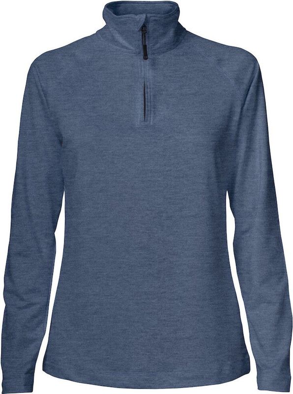 Cutter & Buck Coos Bay Half Zip Dames Leisteen Blauw Mel. maat XS