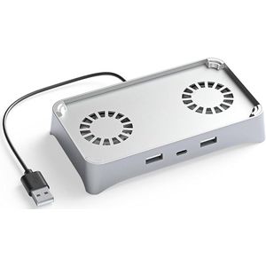 DrPhone DPR Mini SE USB Hub met 2x Ventilator – 3-in-1 USB Expander voor Deeper Connect – Hoge Snelheid & Koeling