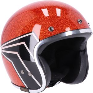 13 1/2 Jethelm 13 1/2 Skull Bucket Helmet Ruby Metal Flake-XL