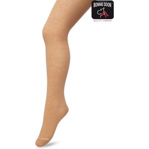 Bonnie Doon Biologisch Katoenen Maillot Meisjes Beige maat 92/98 - Kinder Maillot - OEKO-TEX gecertificeerd - Bio Cotton Tights - Duurzaam Huidvriendelijk Bio Katoen - Fijne pasvorm - Gladde Naden - Huidskleur - Licht Bruin - Macaroon - BP053900.275