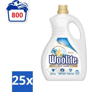 Woolite White - Vloeibaar Wasmiddel - Met Keratine - Witte Was - 32 Wasbeurten - 1,9L - Bulkverpakking - 25 stuks