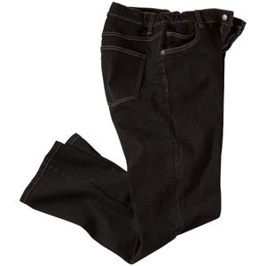 ATLAS FOR MEN - Zwarte regular Stretch jeans - Heren - Verkrijgbaar in grote maten - W28