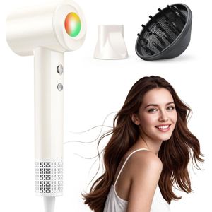 DailySupplies® Fohn met Diffuser - Haardroger Krullen - Haarfohn - Fohnborstel - Wit