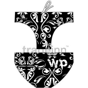 Turbo Madeira Zwemslip Wit,Zwart S Man