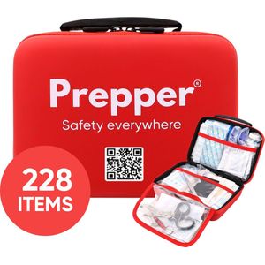 Prepper EHBO kit - First aid kit - Pleisters, Dekens & Verband in één - Verbanddoos met 228 Items