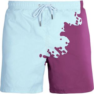 SEA'SONS - Zwembroek Heren - Kleurveranderend - Sneldrogend - Paars - Maat S (SEASONS - Kleur veranderend)