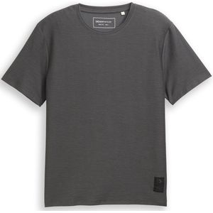 TOM TAILOR DENIM - Shirt - Antraciet - Jersey - Ronde Hals