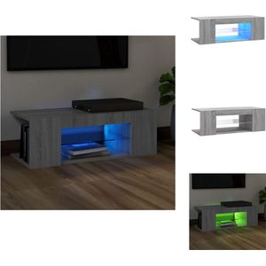 vidaXL TV-meubel - Trendy Design - Tv-meubels - 90x39x30cm - Met RGB LED-verlichting - Kast