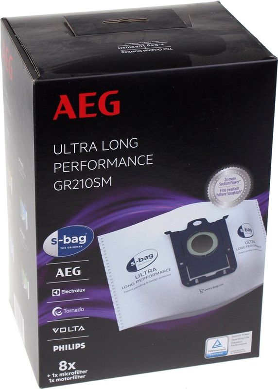 AEG - s-bag® Ultra Long Performance - Stofzuigerzakken - 8 Stuks - 5 Liter