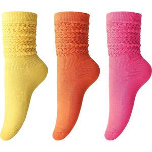Zachte Dikke Slouch Sokken voor Vrouwen – Extra Lange Knie Lange Gestapelde Sokken