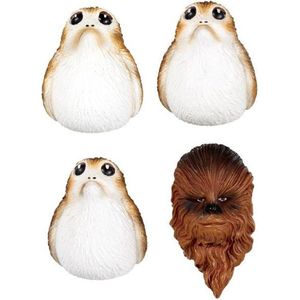 Funko Magneten Star Wars The Last Jedi: Chewbacca And Porgs 4-delig