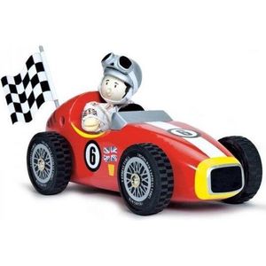 Le Toy Van Speelgoedvoertuig Auto Rode racewagen - Hout