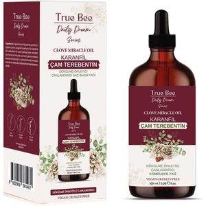 True Bee Daily Dream Care Clove Miracle Oil Wonderserum - Anti-Haaruitval | Voedende & Versterkende Haarolie met Kruidnagel (Karanfil) & Dennenhars | Verzorging van Gespleten Punten | Dagelijks Verzorging | Vegan - 100 ml
