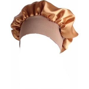 New Age Devi - Zachte Satijnen Slaapmuts - Haarverzorging voor Dames - Luxe Nachtrust - Satijn Bonnet - Slaapmuts voor Haarbescherming - Comfortabele Sleep Cap