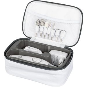 Sanitas SMA 38 Elektrische nagelvijl - Nagelfrees - Manicure- en pedicureapparaat - Incl. 7 opzetstukken en opbergtas - Traploos snelheid regelen - Links-en rechtsdraaiend - Wit/Zilver