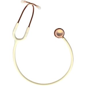 Stethoscoop Medisch Professional Line met Opberghoes - Pink Gold Edition Wit - Dubbelzijdig - Medisch - Roestvrij Stalen - Verpleegkundige Accessoires - Verpleegkundige Cadeau