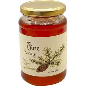 Melissokomiki Natural Pine Honey of Rhodos 450gr | Natuurlijke Dennenhoning