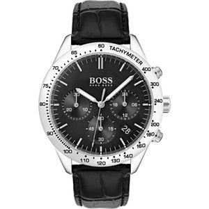 Hugo Boss - 1513579 - Mannen - Horloge - Leer - Zwart - Ø 42 mm