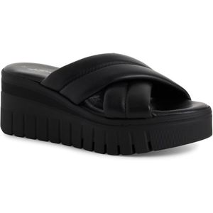 Tamaris - 1-27210-44 - Slipper - Zwart - Leren Bovenwerk