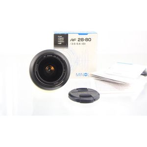 Nieuw (oude stock) Konica Minolta AF 28-80mm 3.5-5.6 (D) zilver