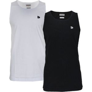 2-Pack Donnay - Muscle shirt (James) - Tanktop - Heren - White/Black (997) - maat XL