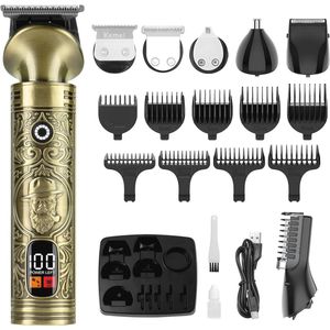 Multifunctionele Tondeuse en Trimmer voor Heren met 6 Snijkoppen