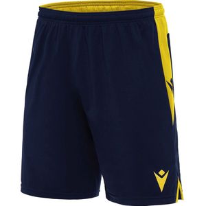 Macron Tempel Short Kinderen - Marine / Geel | Maat: 164