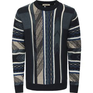 Only & Sons - Onsrise Reg Ls Pattern Crew Knit - Gebreide Trui - Dark Sapphire