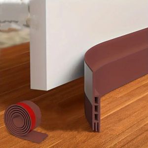 Livano Tochtstrip - Tochthond - Windstopper - Deurborstel - Tochtband - Tochtstopper - Tochtkussen - Kussen Voor Deur - Draft Stopper - Bruin