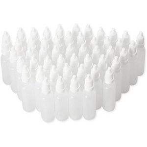 Inovra - Lege Plastic Knijpbare Dropper Flesjes 50 Stuks - Navulbare Draagbare Oog Vloeistof Container 5ml