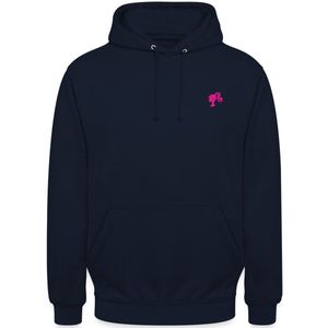 Barbie Silhouet Borduurwerk Hoodie unisex
