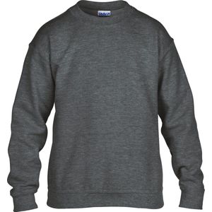 Gildan - Heavy Blend Kinder Sweater - Dark Heather maat XL (176)