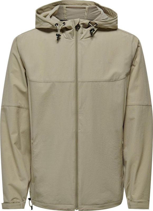ONLY&SONS - Shell Jas - Lichtgewicht - Lange Mouwen - Hoge Hals - Winddicht