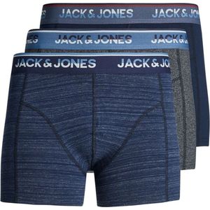 JACK & JONES  JACCURTIS MELANGE TRUNKS 3-PACK Heren Onderbroek  - Maat M